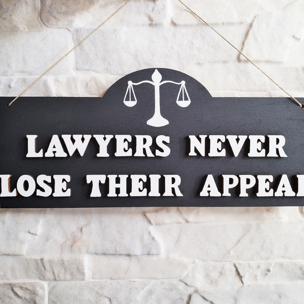 Lawyer Sign, Lawyer Gift, Law Office Decor, Law School Graduation Gift