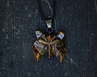 Brass Owl Mask Pendant, Lost Wax Casting