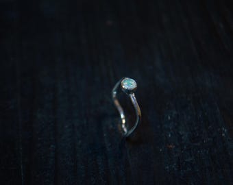 Silver 925 Opal Ring, Size 7.5
