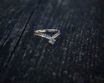 925 Sterling Silver Moonstone Ring, Customizable Size
