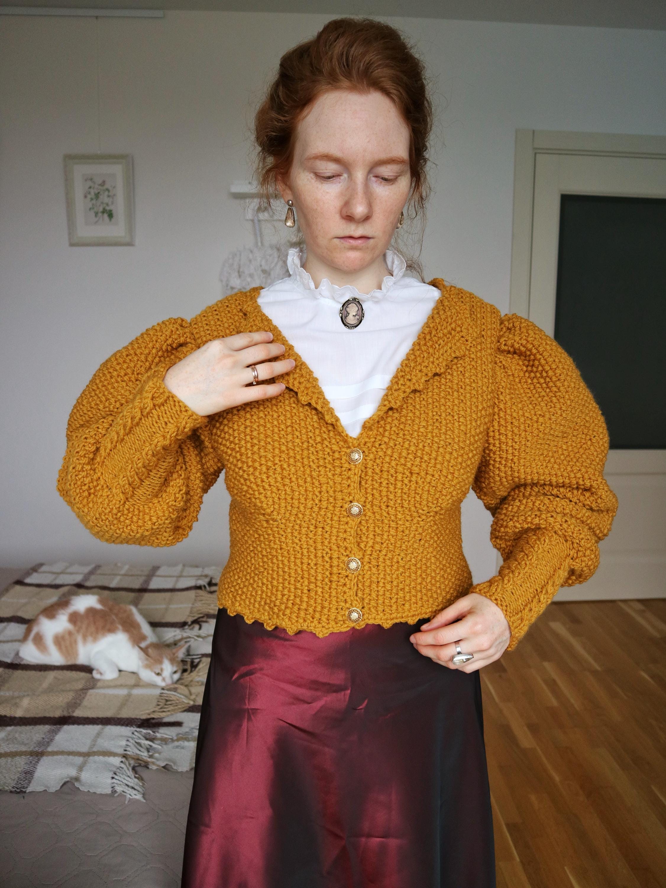 トップス 80s Mutton Sleeves Cardigan il_fullxfull.6429679992_a9b5.jpg