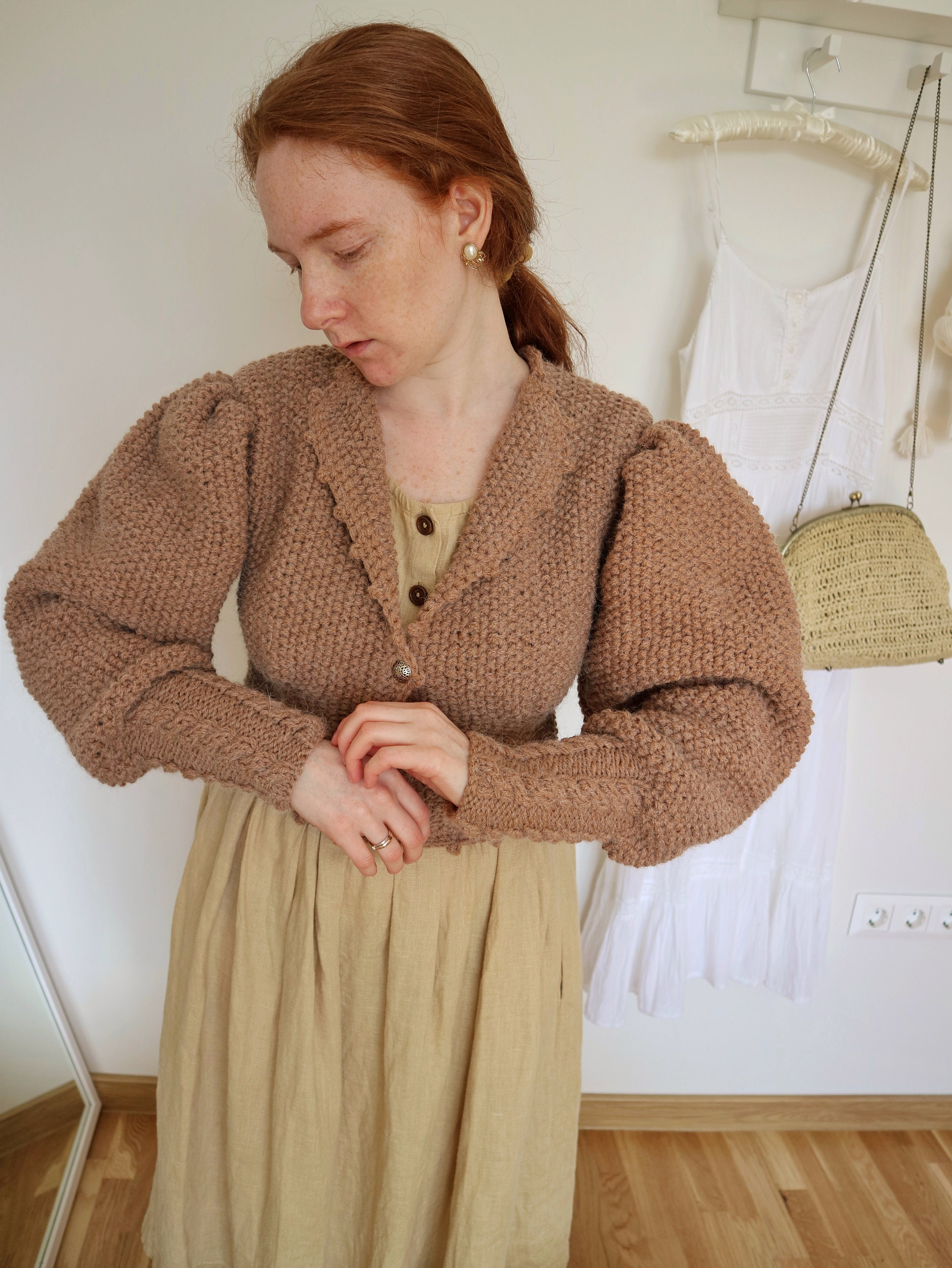 トップス 80s Mutton Sleeves Cardigan il_fullxfull.6429679992_a9b5.jpg