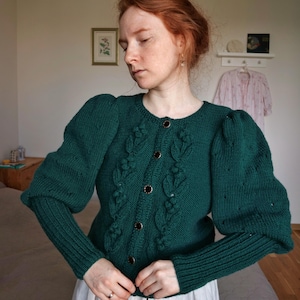 Leg of Mutton Sleeve Cardigan - Etsy