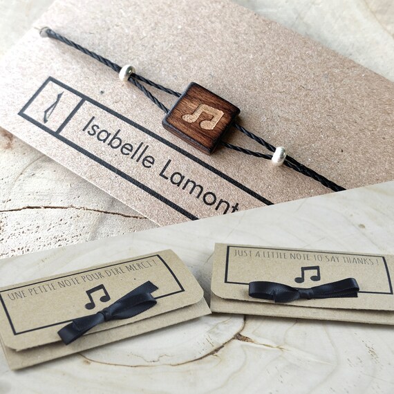 Wedity Bracciale con Note Musicali Intrecciato con Stelle in Corda di Cuoio - Accessori per le Mani per Donna e Uomo