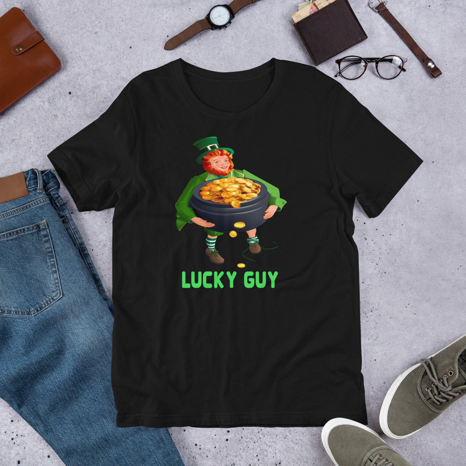 Lucky Guy Funny Man Memes Wow Lucky Shirt Shirt Etsy