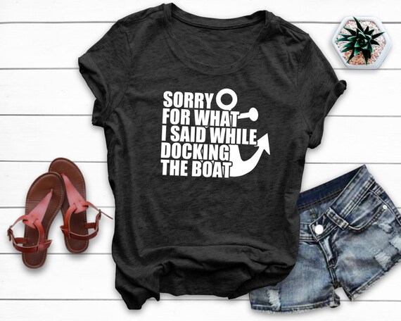 funny boating shirts