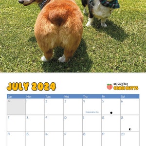 Corgi Butts 2024 Funny Dog Calendar Perfect Gift for Dog Lovers, White Elephant and Secret Santa image 5