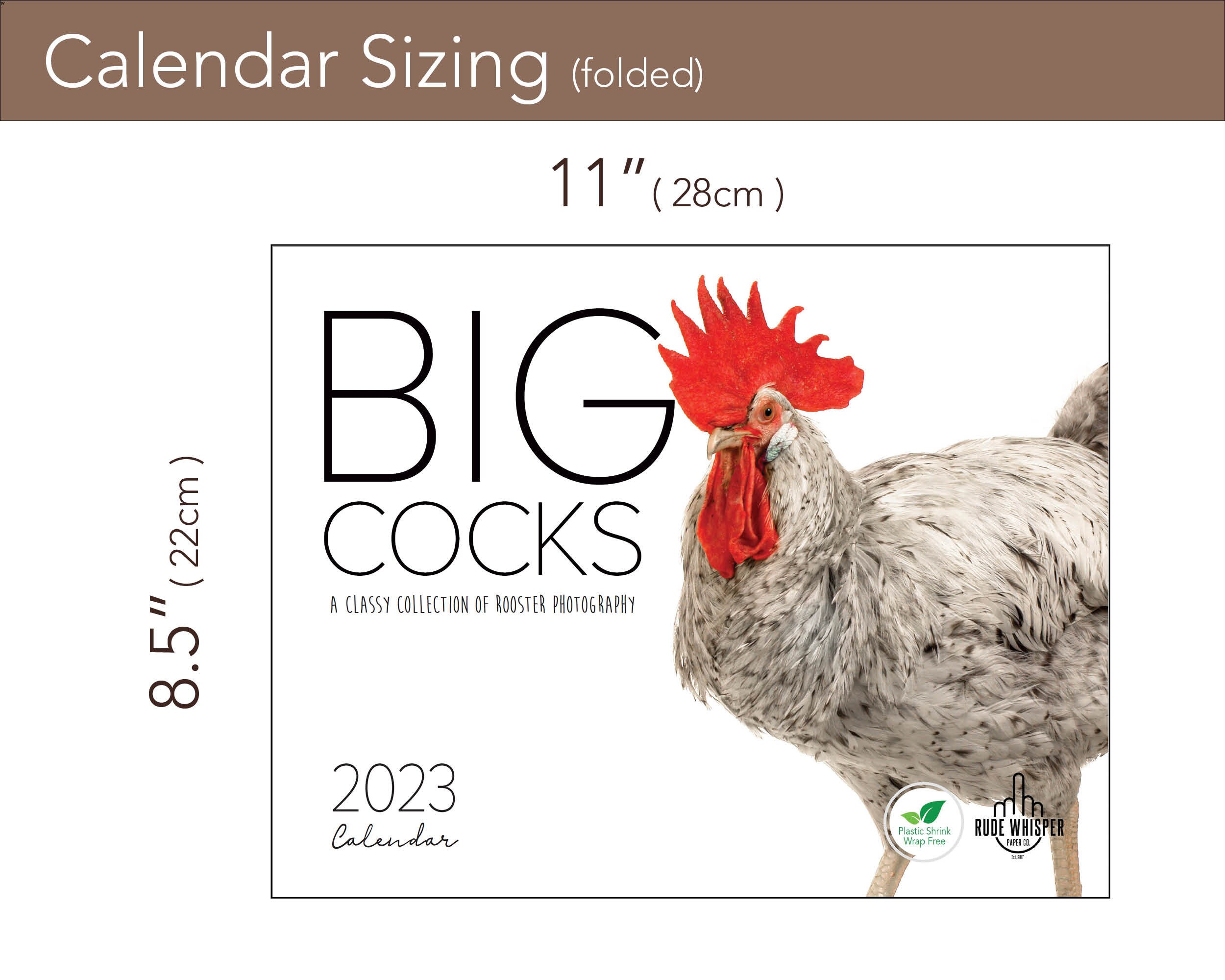 Big Cocks 2023 Wall Calendar A Classy Collection of Rooster - Etsy