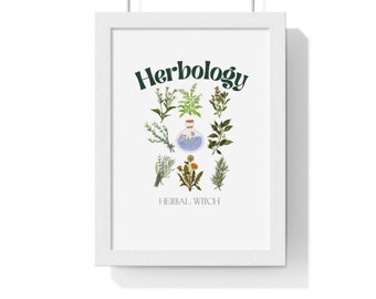 Herbology Digital Art Print for Forest Witches | Green Witch Instant Download