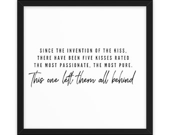 Princess Bride Kiss quote | Instant Printable, digital download quote art