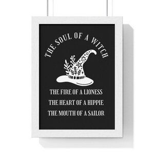 The Soul of a Witch | Heart of a Lioness |  pagan witch themed digital art print| Instant print | digital download