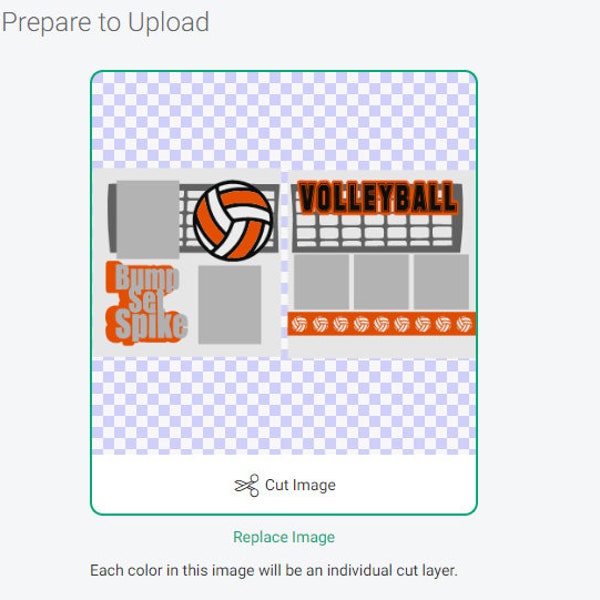 Volleyball 2 Page Scrapbook Layout SVG DIGITAL FILE