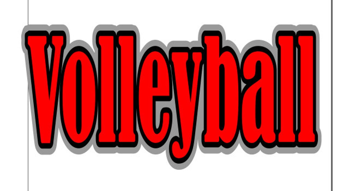 3 Layer Volleyball Word SVG DIGITAL FILE - Etsy