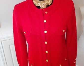 veste rouge en laine