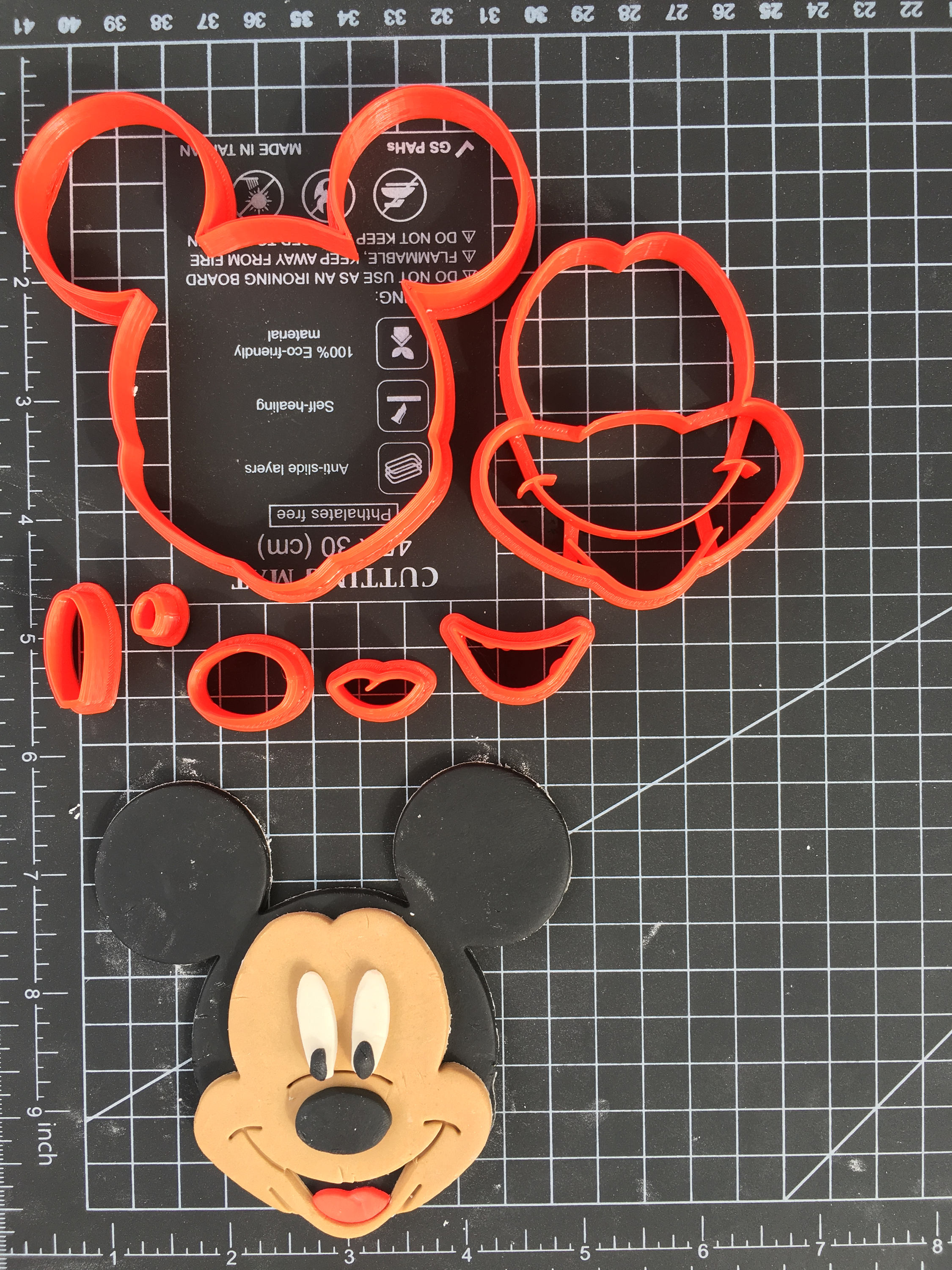 Mickey Mouse Cookie Fondant Cutter Set Large Sizes Extra Etsy