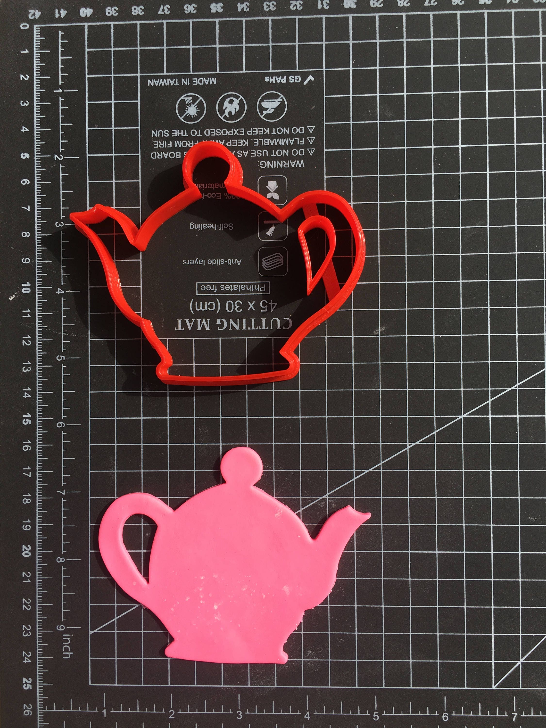 Teapot Cookie Fondant Cutter Set Large Sizes Etsy
