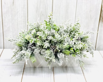 Christmas Centerpiece-Table Centerpiece-Farmhouse Christmas Centerpiece-Christmas Arrangement-Christmas Decor-Winter Centerpiece