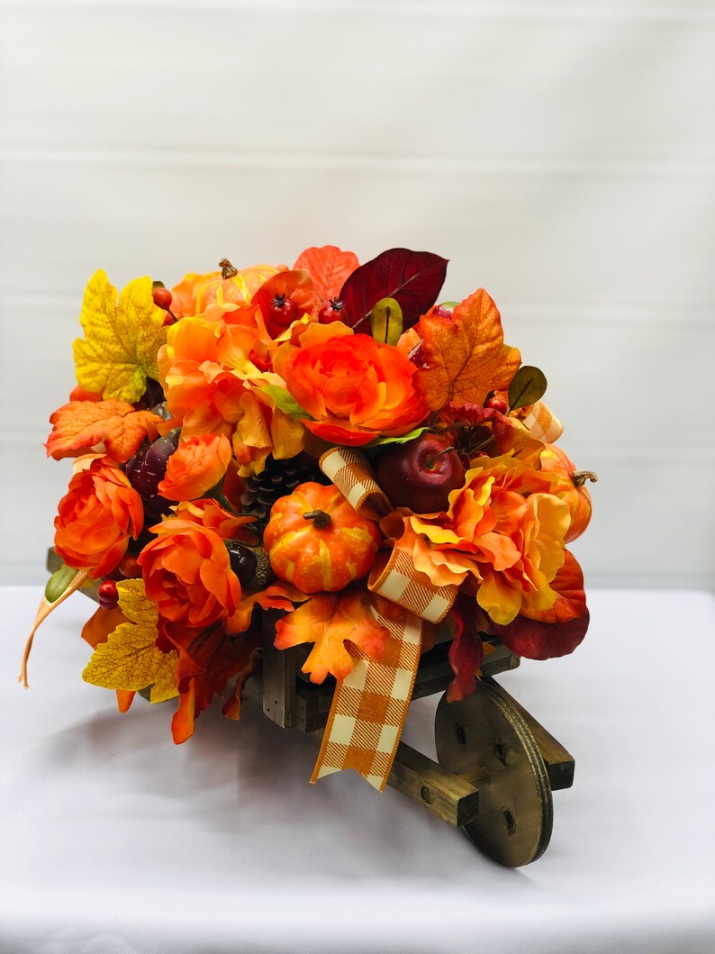 Fall Centerpiecefall Arrangementfall Table Decorfall Floral Etsy