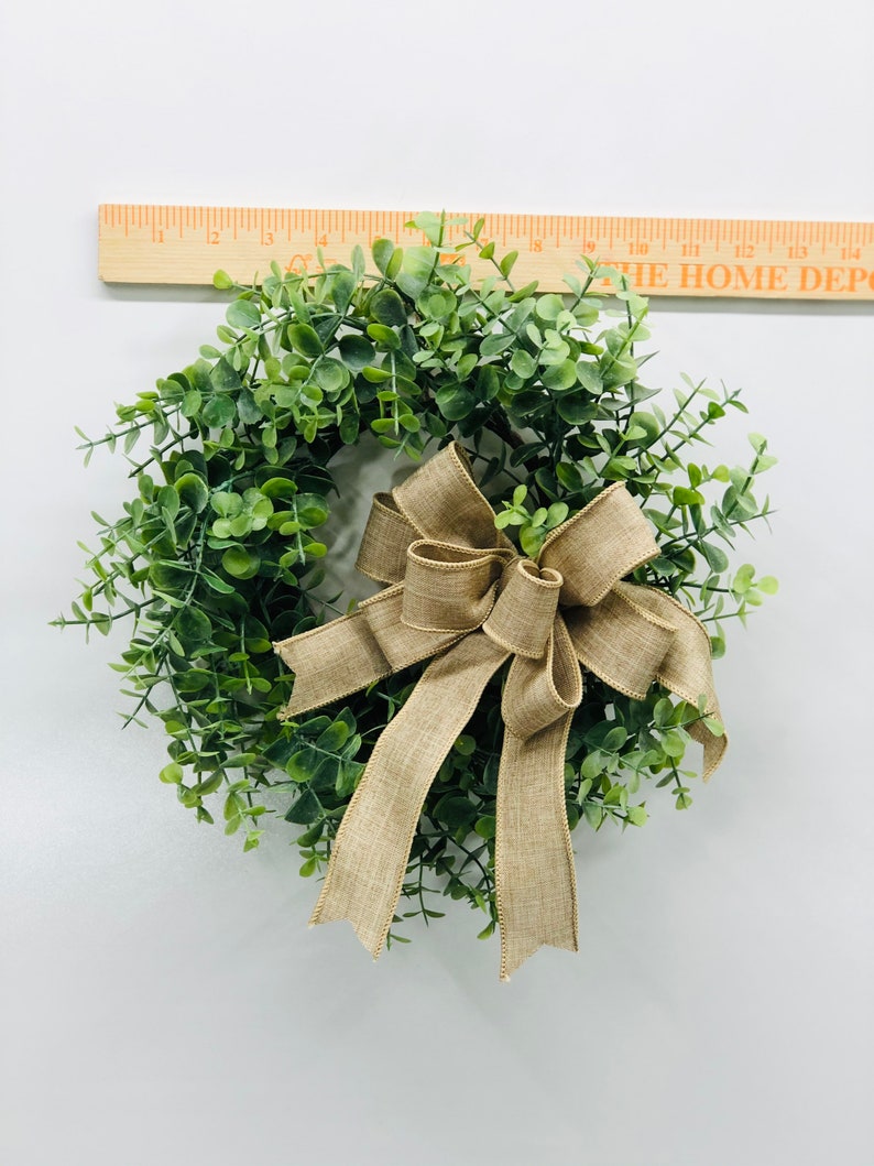 Eucalyptus Wreathsmall Farmhouse Wreathgreenery Wreathmini Etsy