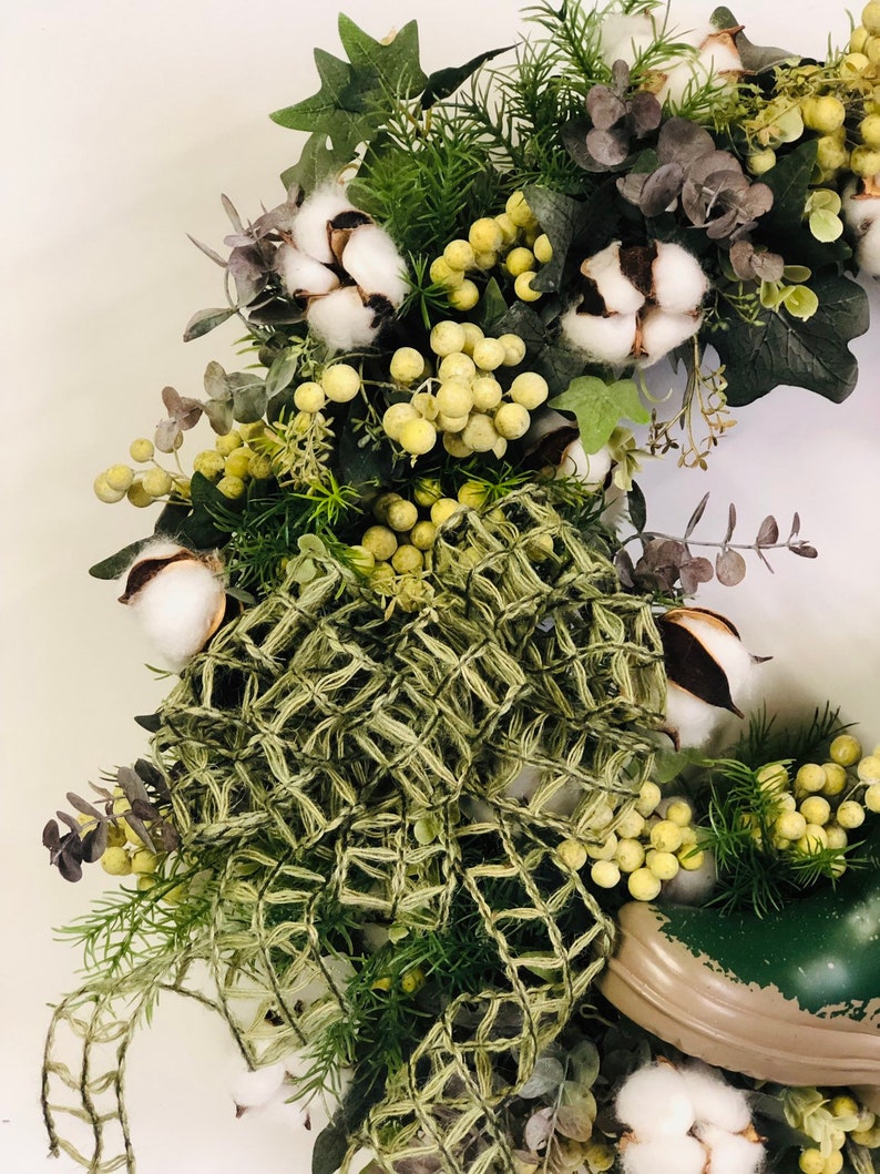 Summer Wreath-Front Door Wreath-All season-Summer Door Decor-Everyday Wreath-Everyday Door Wreath-Year Round Wreath-Neutral-Gardening wreath