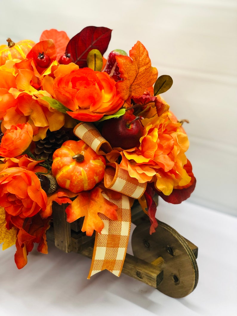 Fall Centerpiecefall Arrangementfall Table Decorfall Floral Etsy