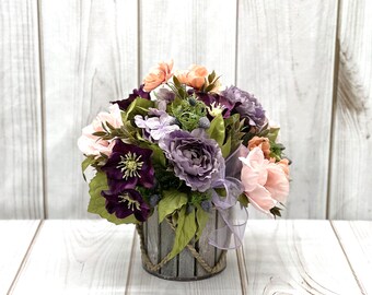 Fall Centerpiece-Fall arrangement-Fall table decor-Fall floral arrangement-Harvest Centerpiece-Floral arrangement-Thanksgiving-Autumn Decor