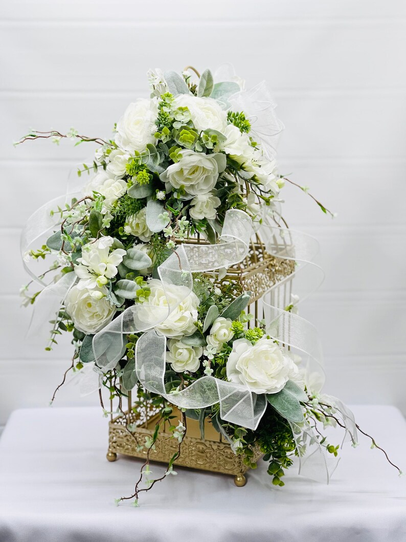 Birdcage Table Decorbirdcage Centerpiecewedding Card Etsy