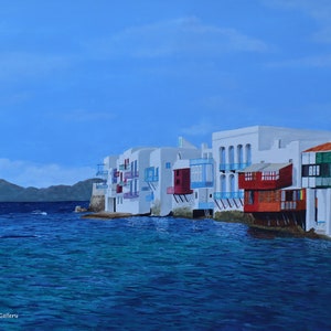 Pride in Little Venice, Mykonos, fine art print