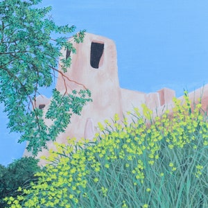 Santa Fe in Summer - Original Acrylic Painting