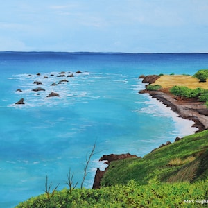 Lava Beach East of Hilo - Original Acrylic Painting
