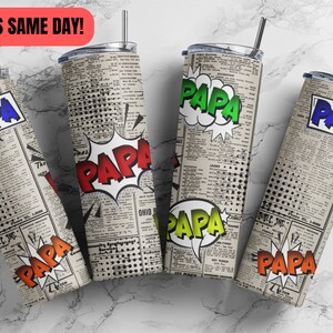 Kubek PAPA - Prezent dla taty na Dzień Ojca - Kubek Papa - Prezent dla taty - Kubek dla taty - Prezent dla taty - kubek komiksowy - Kubek Papa na Dzień Ojca -