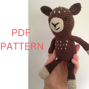 Fawn/Baby Reindeer/ReindeerCalf/Christmas Reindeer Amigurumi/Crochet Pattern Tutorial (PDF only)