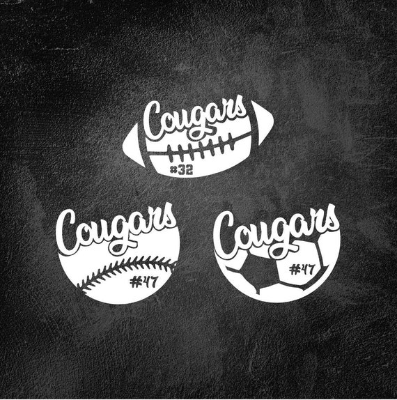 Personalized Baseball Mom Decal: Team Name & Number