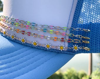 Trucker Hat Chain: Colorful Enamel Hat Accessory
