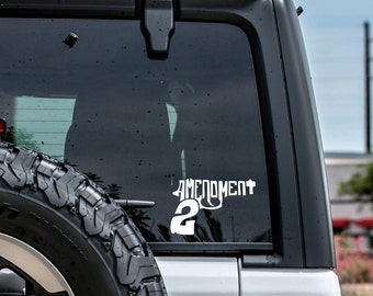 2nd Amendment Vinyl Decal: Car, Window, Tumbler
