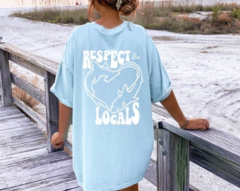 Respect the Locals Shark Tee - Unisex Graphic T-Shirt