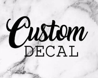 Custom Decal, custom vinyl decal, personalize decal, custom logo decal, custom sticker, custom car decal, name decal, custom decal design