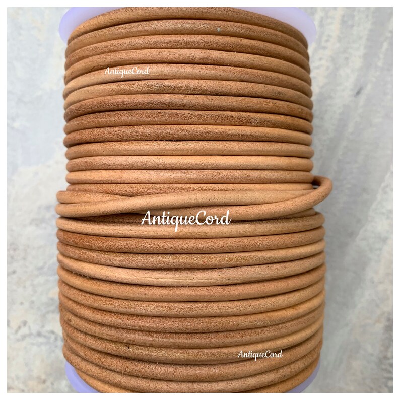 5mm Premium Quality Natural Round Leather Cord 5mm Thick - Etsy