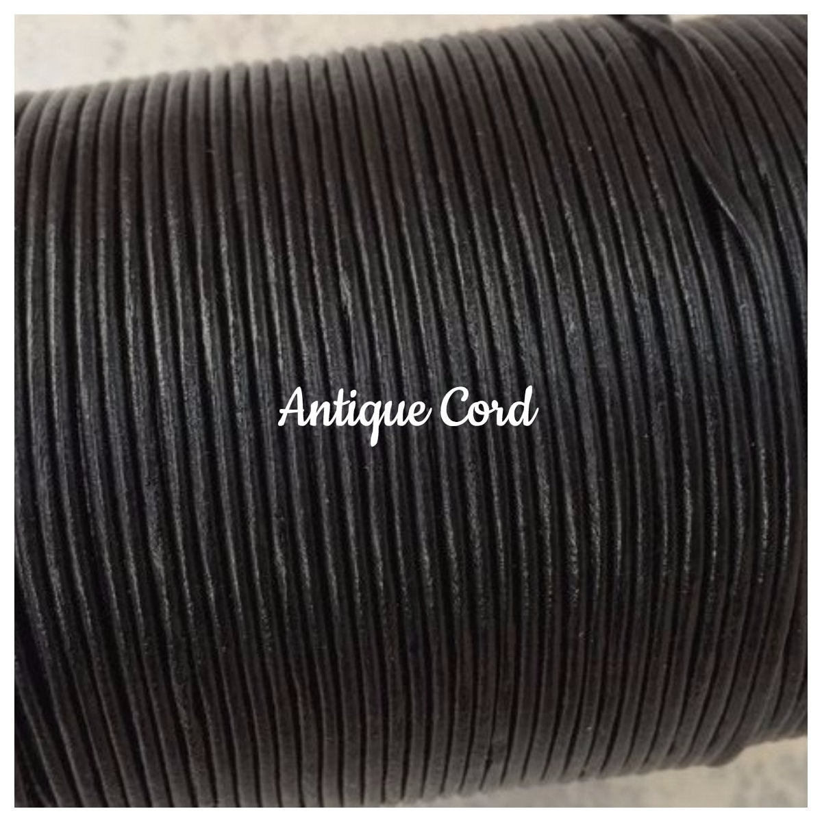 0.5 mm Black Leather Round Cord Premium European .5mm Leather Lace St…