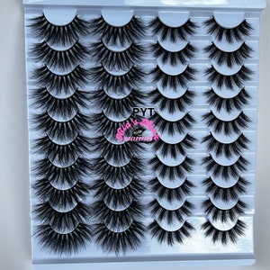 20-Pack Mink Lashes 15-mm-22mm