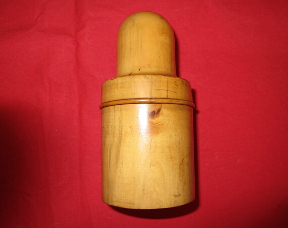 Antique Treen Case Perfume Or Apothecary Bottle Ca 1800 1850 Etsy