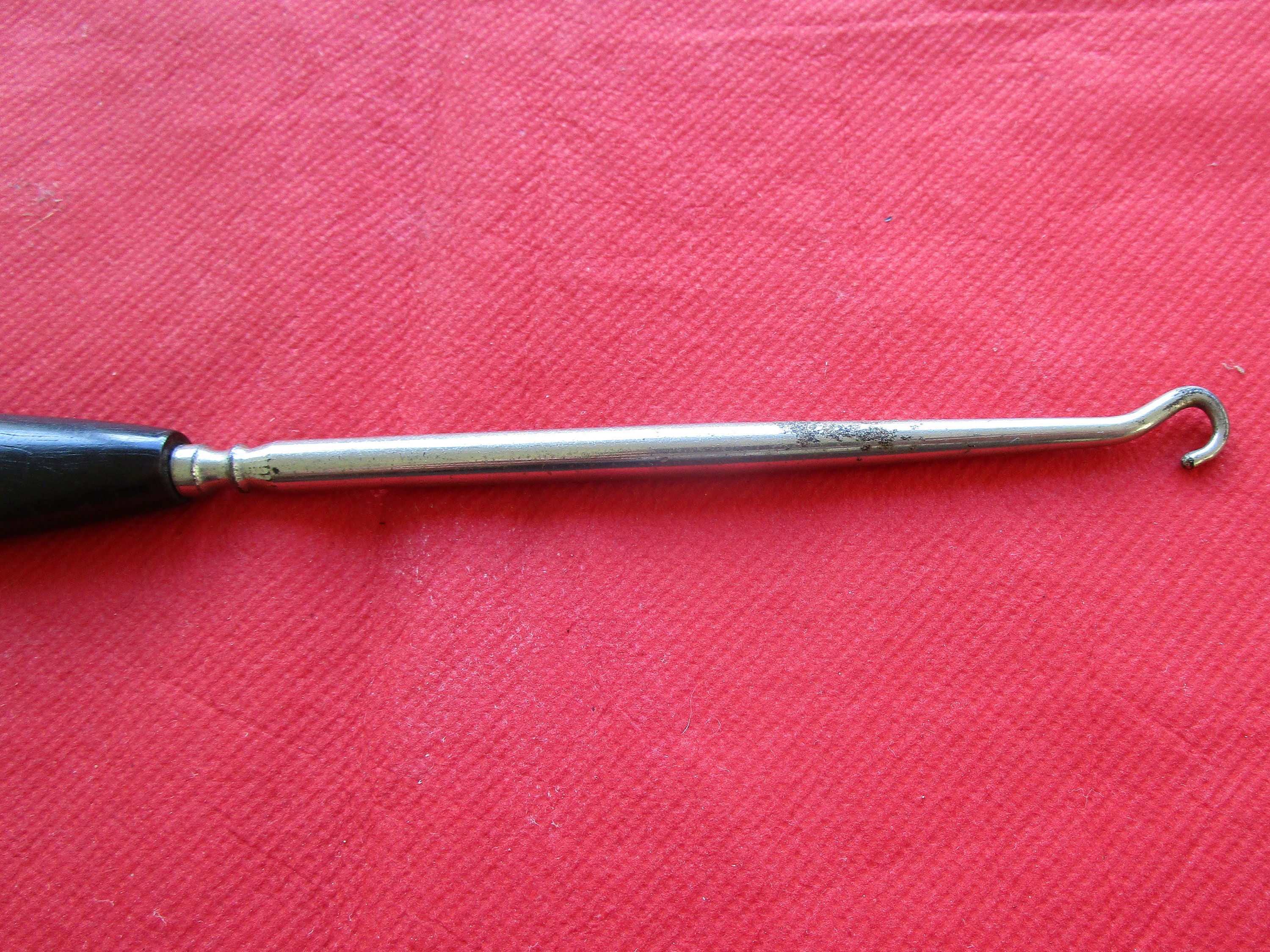 Antique Victorian Ebony Wood Shoe Horn Button Hook Etsy