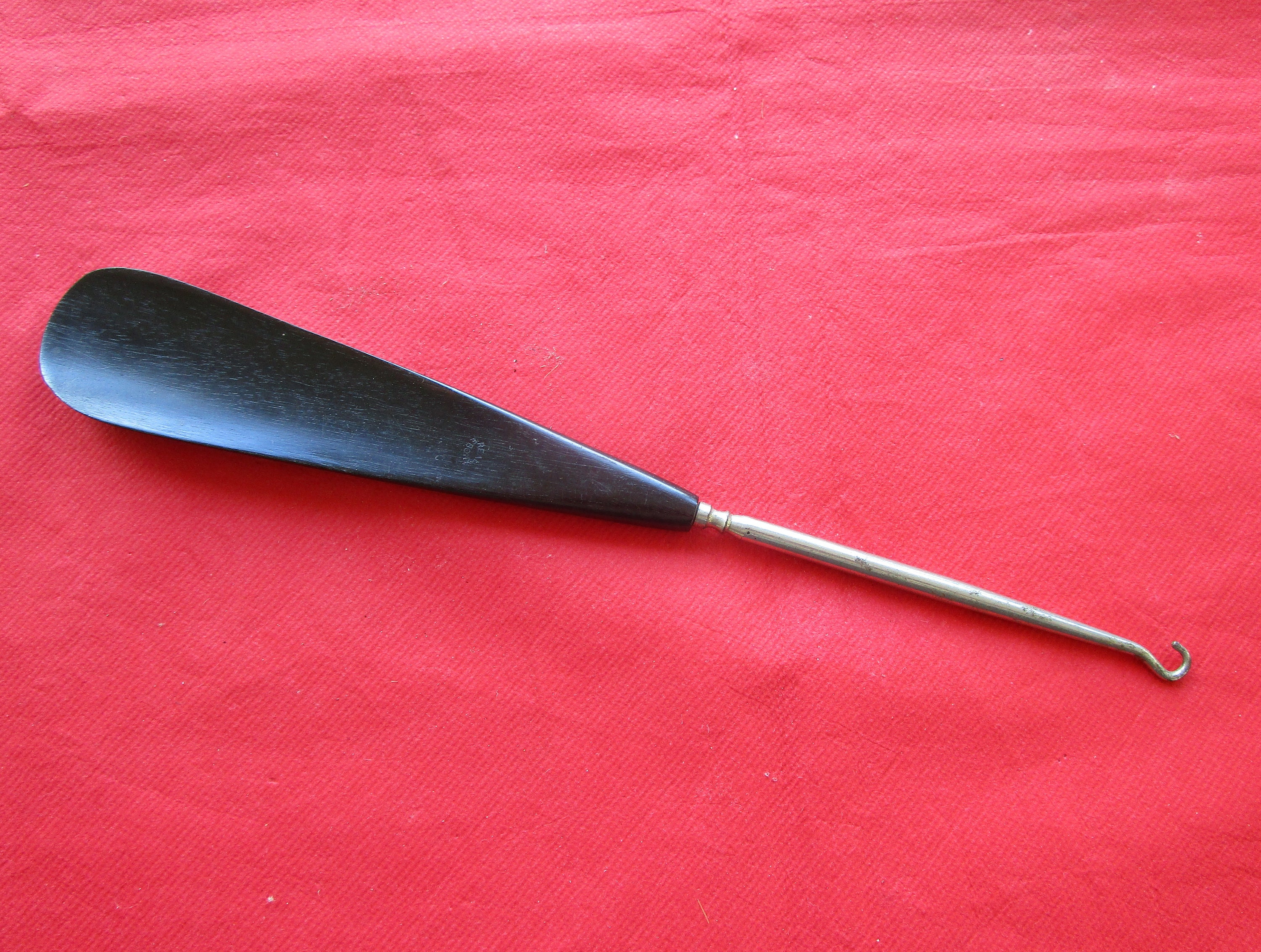 Antique Victorian Ebony Wood Shoe Horn Button Hook Etsy