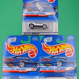 Hot Wheels 1998 First Edition Sweet 16 Dairy Lieferung Chaparral 2 Lot von 3 (2)
