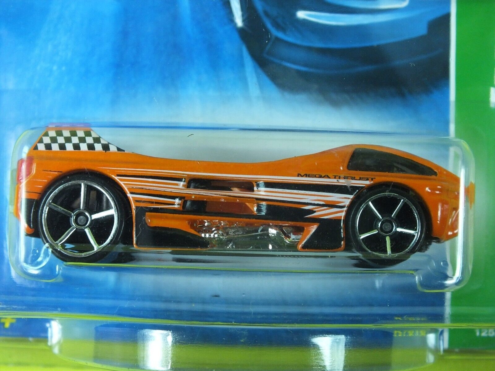 Hot Wheels Treasure Hunt 2007 Mega Thrust Orange 05 New in Blister
