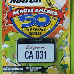 Matchbox 01 Across America 50 Birthday Series CALIFORNIA 1955 CHEVROLET Bel Air
