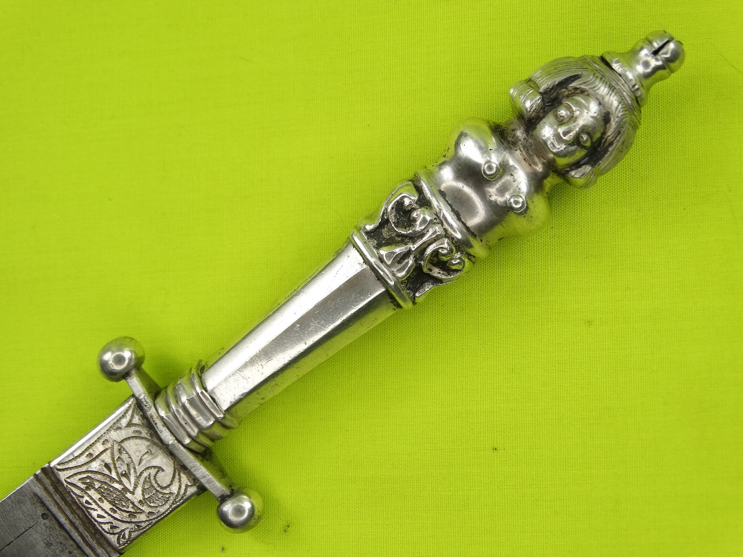 Vintage South America Nude Woman Figural Handle Large Dagger Knife - Etsy