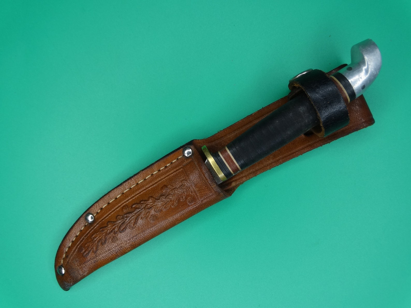 Vintage US Western Boulder Colo L488 Hunting Knife With Sheath Etsy