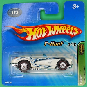 Hot Wheels T-Hunt 1958 Corvette 3/12 Kurzkarte Mattel (3)