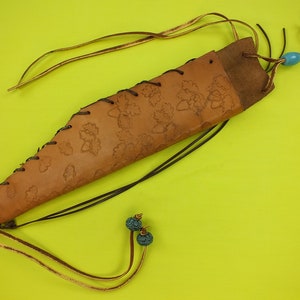 Vintage Custom Handmade Scabbard Sheath For Hunting Knife